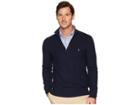 Polo Ralph Lauren Textured Pique 1/2 Zip (navy Heather) Men's Sweater