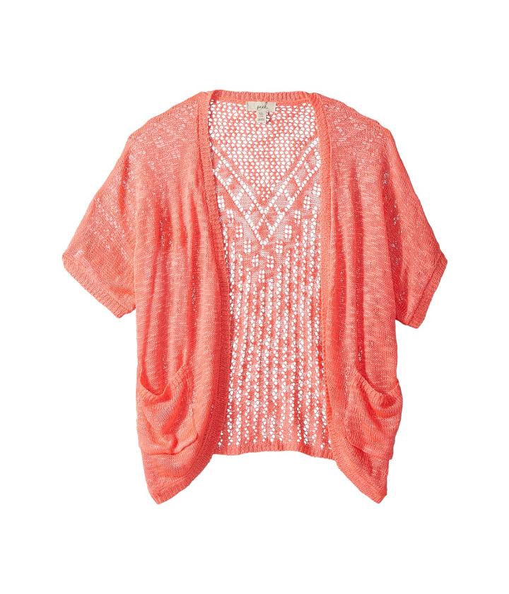 Peek Sophia Sweater (toddler/little Kids/big Kids) (neon Pink) Girl's Sweater