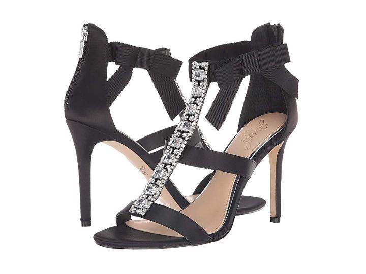Jewel Badgley Mischka Henderson (black Satin) Women's Shoes