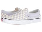 Vans Classic Slip-ontm ((checkerboard) Gray Dawn/true White) Skate Shoes
