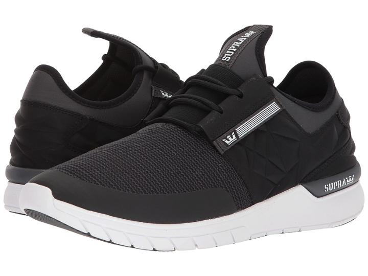 Supra Flow Run Evo (black/dark Grey/white) Men's Skate Shoes