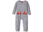 Joules Kids Fife One-piece (infant) (navy Stripe Car) Boy's Jumpsuit & Rompers One Piece
