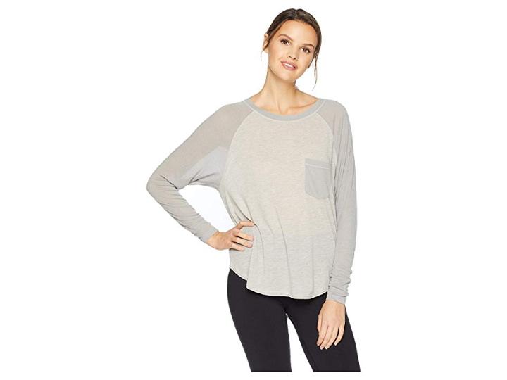 Free People Movement Rudi Tee (grey Combo) Women's T Shirt