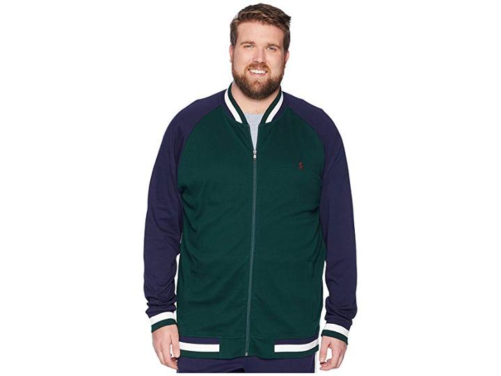 Polo Ralph Lauren Big Tall Interlock Bomber Jacket (college Green Multi) Men's Coat