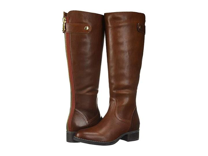Steve Madden Journal Riding Boots (cognac Leather) Women's Pull-on Boots
