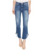 Paige Hoxton Straight Ankle W/ Heavy Fray Curved Hem In Norfolk (norfolk) Women's Jeans
