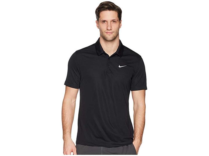 Nike Coach's Sideline Polo (black/black/white) Men's Clothing