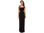 Nicole Miller Queen Of Felicity Cutout Gown (black) Women's Dress