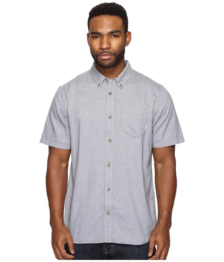 Vans Houser S/s Wovens (gravel) Men's Long Sleeve Button Up