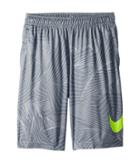 Nike Kids Dry Print Training Short (big Kids) (cool Grey/volt) Boy's Shorts