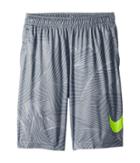 Nike Kids Dry Print Training Short (big Kids) (cool Grey/volt) Boy's Shorts