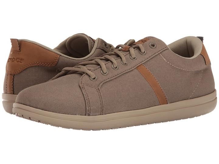 Crocs Torino Lace-up (khaki/cobblestone) Men's Lace Up Casual Shoes