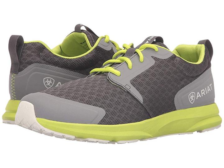 Ariat Fuse (charcoal Mesh/neon Green) Men's Lace Up Casual Shoes