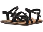 Toms Lexie Sandal (black Leather) Women's Sandals
