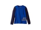 Under Armour Kids Sc30 Mvp Long Sleeve (big Kids) (royal/metallic Gold) Boy's Long Sleeve Pullover