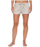 P.j. Salvage Walk The Line Grey Striped Shorts (silver) Women's Shorts