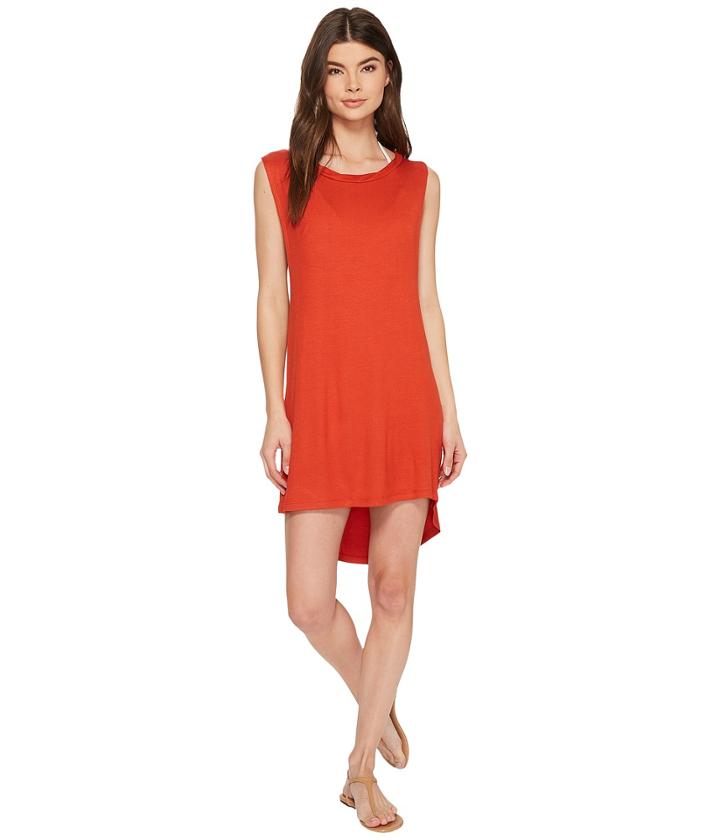 Isabella Rose Paradise Dress Cover-up (paprika) Women's Swimwear