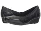 Rockport Cobb Hill Collection Cobb Hill Judson Perf Pump (black Leather) Women's Shoes