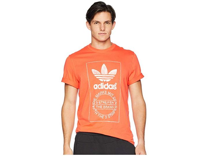 Adidas Originals Hand Drawn Tee (bright Red) Men's T Shirt