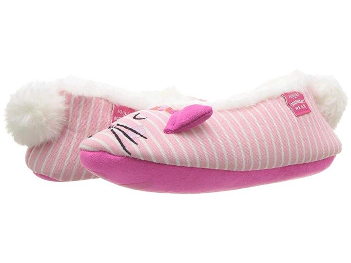 Joules Kids Slip-on Character Slipper (toddler/little Kid) (cat) Girls Shoes