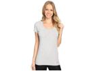 Columbia Cotton Stretch T-shirt (grey Heather) Women's Underwear