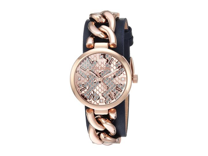 Steve Madden Alloy Case Band Watch (rose Gold) Watches