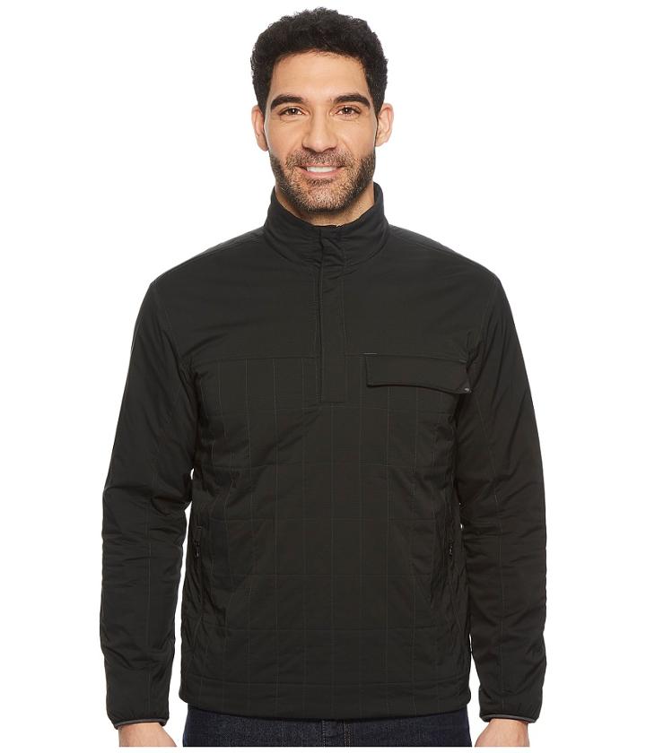 Mountain Hardwear Escape Insulated Pullovertm (stealth Grey) Men's Long Sleeve Button Up