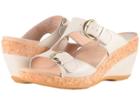 Dansko Carla (ivory Full Grain) Women's Wedge Shoes