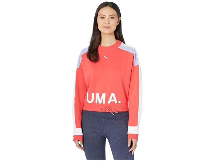 Puma Chase Crew (hibiscus) Women's Clothing