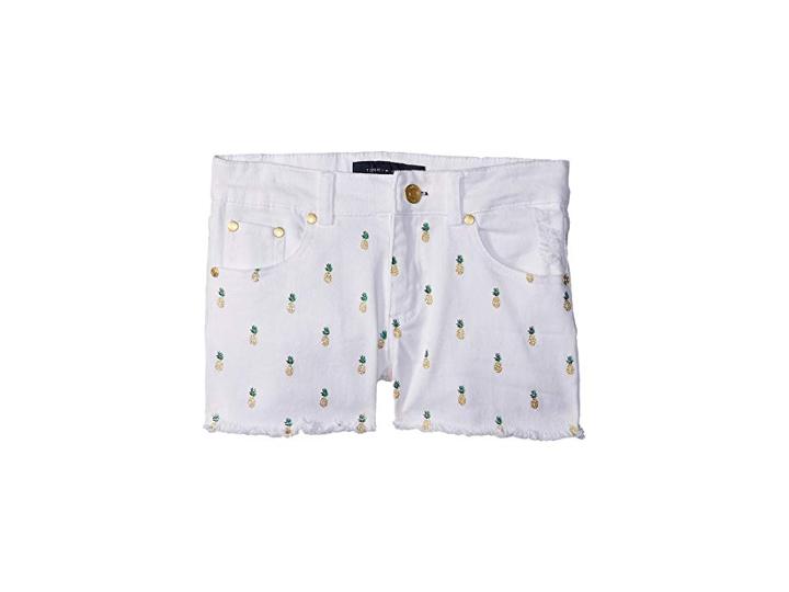 Tommy Hilfiger Kids Pineapple Shorts (big Kids) (white) Girl's Shorts