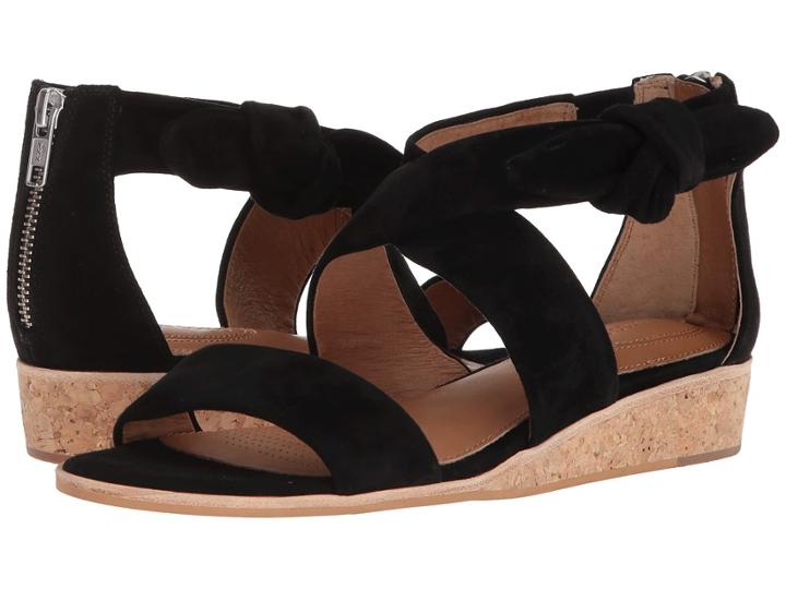 Cc Corso Como Rasque (black Kid Suede) Women's Dress Sandals