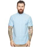 Original Penguin Short Sleeve Oxford Shirt (dresden Blue) Men's Short Sleeve Button Up