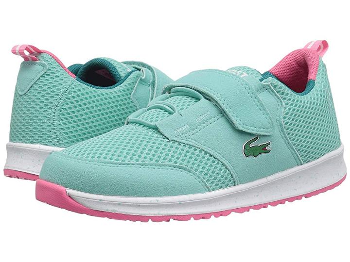 Lacoste Kids L.ight (little Kid) (turquoise/pink) Girl's Shoes