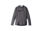 Nike Kids Pro Warm Long Sleeve Mock Top (little Kids/big Kids) (dark Grey/wolf Grey/black) Boy's Clothing