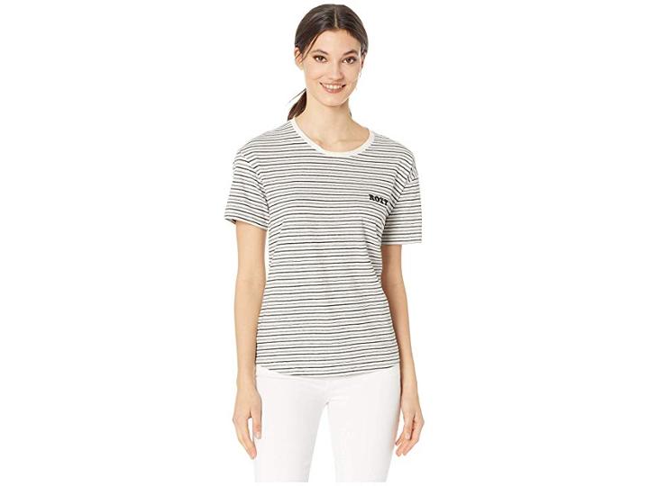 Roxy Passion Cocktail Tee (anthracite/young Stripes) Women's T Shirt