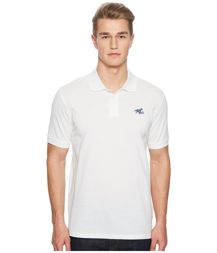 Paul Smith Polo With Octopus (white) Men's Clothing