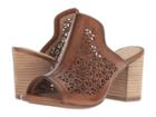 Hush Puppies Malia Perf Slide (tan Leather) Women's Slide Shoes