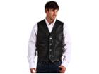 Roper Nappa Notch Collar Vest (black) Men's Vest