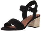 Toms Rosa (black Suede) Women's Sandals