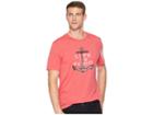 Life Is Good Nautical Anchor Crusher T-shirt (heather Americana Red) Men's T Shirt