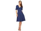 Unique Vintage Stretch Novelty Delores Dress (anchor Print) Women's Dress