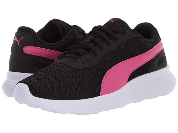 Puma Kids St Activate (big Kid) (puma Black/fuchsia Purple) Kids Shoes