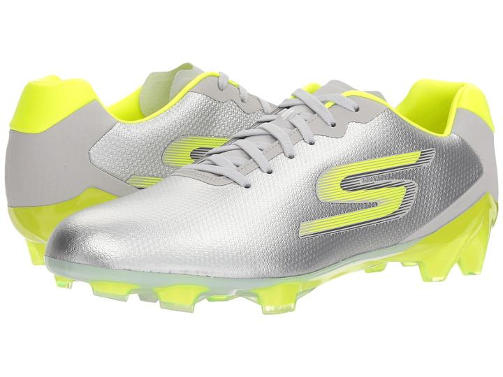 Skechers Performance Galaxy Fg (gray/lime) Men's Soccer Shoes