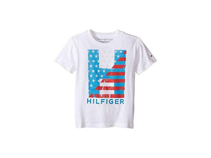 Tommy Hilfiger Kids Homeroom Tee (toddler/little Kids) (white) Boy's T Shirt