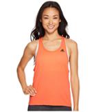 Adidas Ultimate Tank (easy Coral/black) Women's Sleeveless