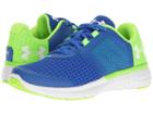 Under Armour Kids Ua Micro G Fuel Rn (big Kid) (ultra Blue/hyper Green/white) Boys Shoes