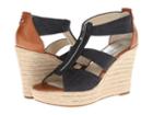 Michael Michael Kors Damita Wedge (dark Denim) Women's Wedge Shoes
