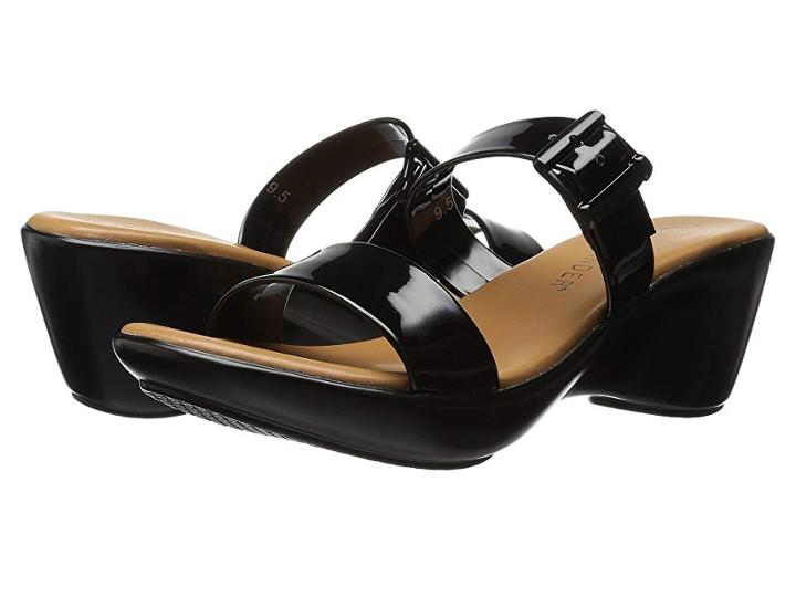Athena Alexander Darlling (black Patent) Women's Sandals
