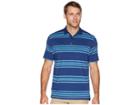 Callaway Regimental Space Dye Striped Polo (estate Blue) Men's Short Sleeve Pullover