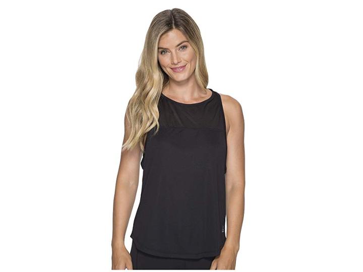 Reebok Mesh Front Tank (black) Women's Workout